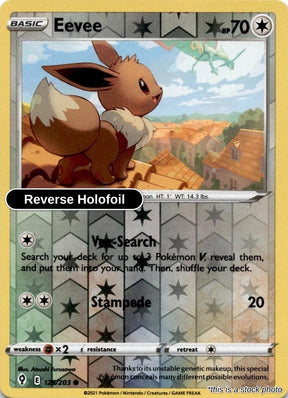Eevee - 125/203 - [SWSH07 - SWSH07: Evolving Skies] - Reverse Holofoil