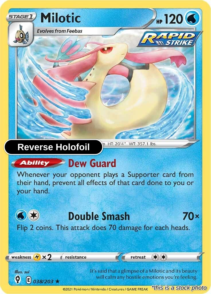 Milotic - 038/203 - [SWSH07 - SWSH07: Evolving Skies] - Reverse Holofoil