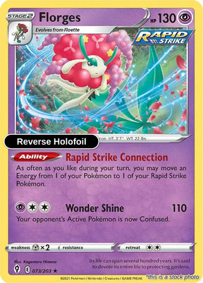 Florges - 073/203 - [SWSH07 - SWSH07: Evolving Skies] - Reverse Holofoil