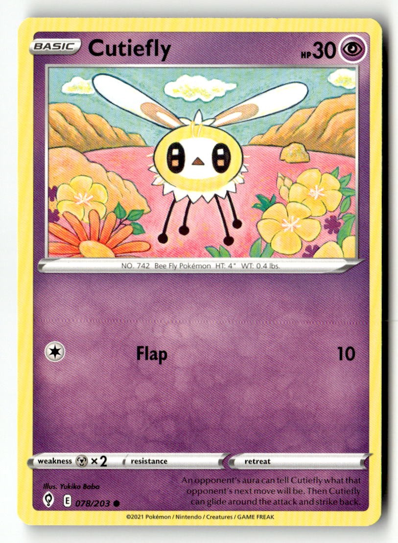 Cutiefly - 078/203 - [SWSH07 - SWSH07: Evolving Skies]