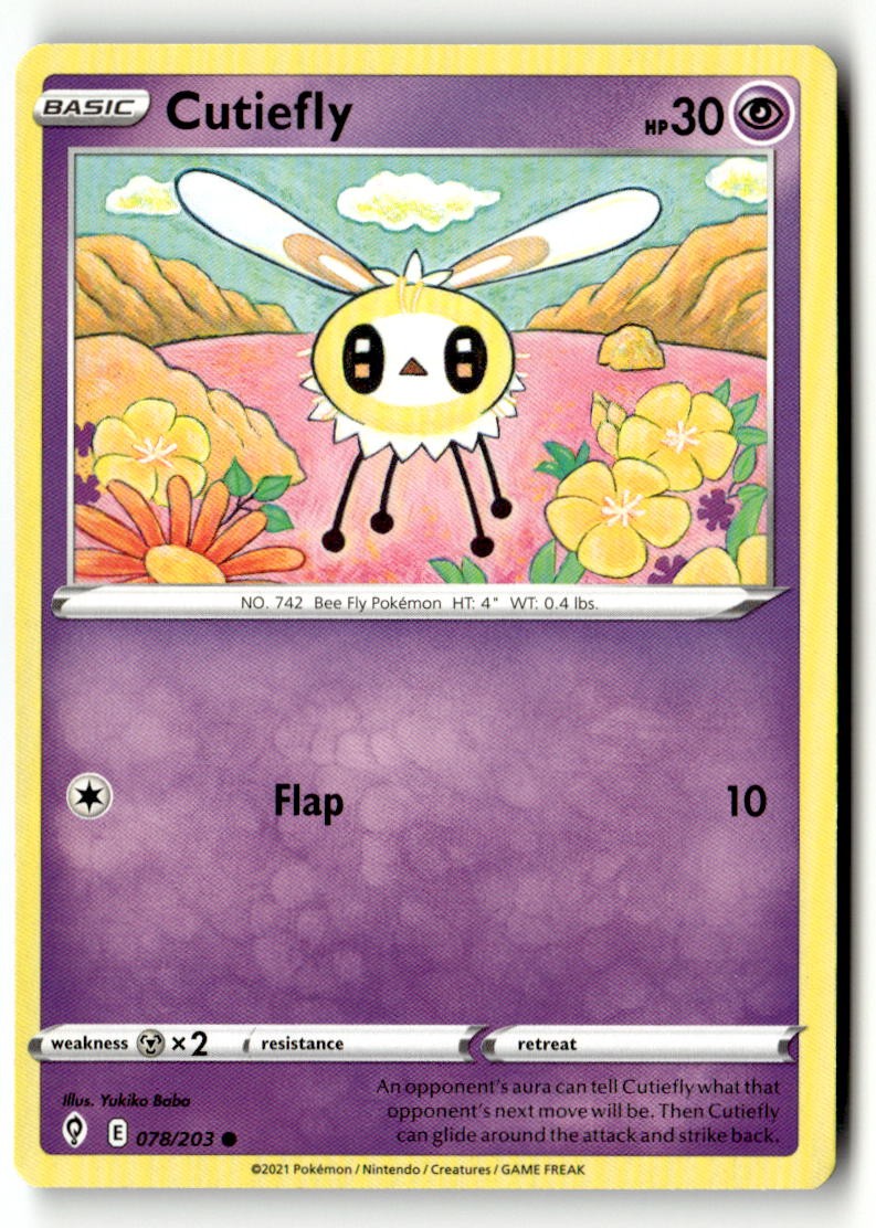 Cutiefly - 078/203 - [SWSH07 - SWSH07: Evolving Skies]