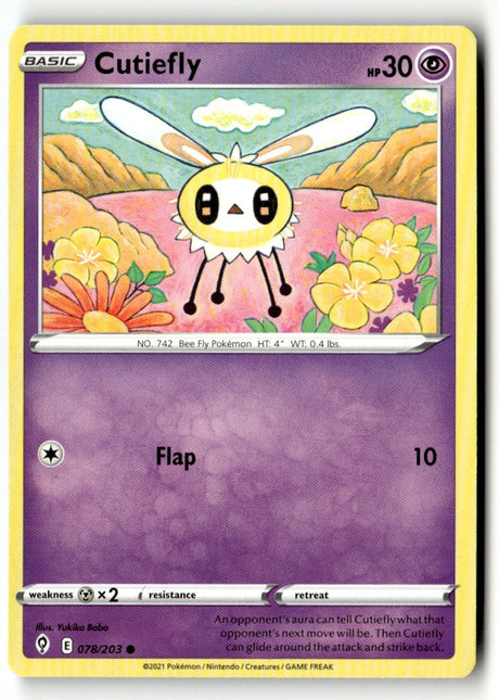Cutiefly - 078/203 - [SWSH07 - SWSH07: Evolving Skies]