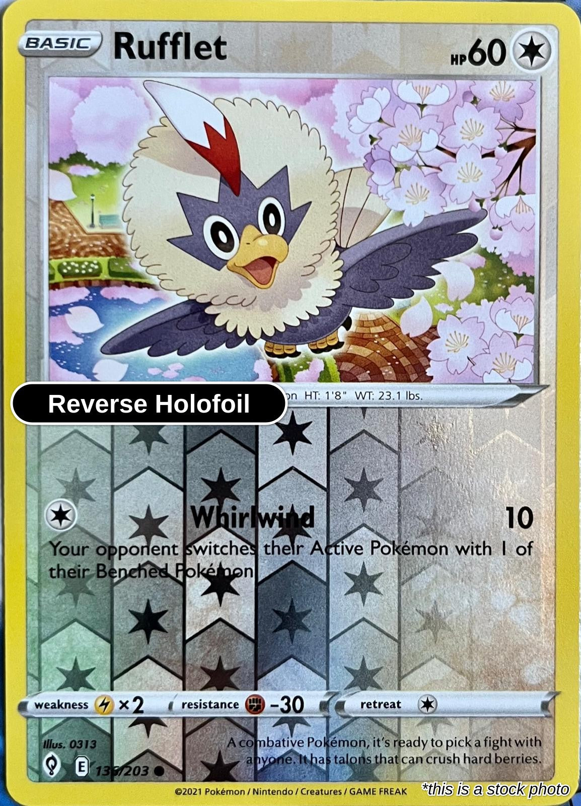 Rufflet - 136/203 - [SWSH07 - SWSH07: Evolving Skies] - Reverse Holofoil