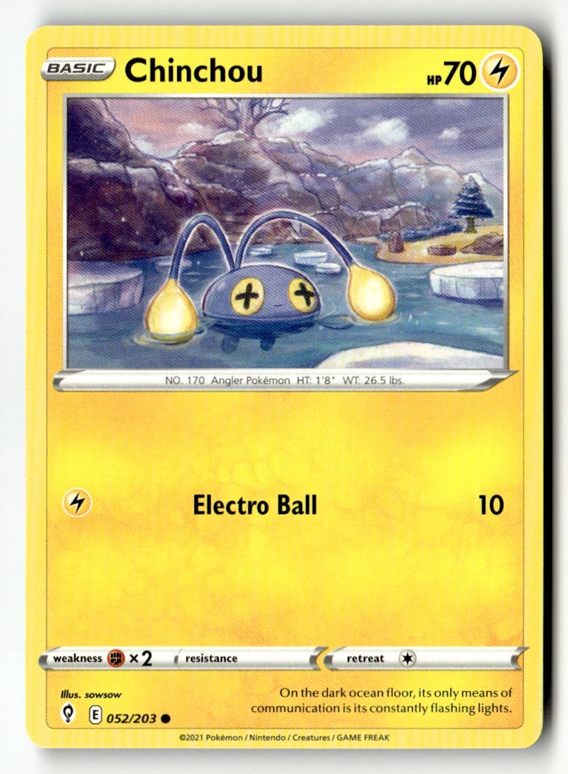 Chinchou - 052/203 - [SWSH07 - SWSH07: Evolving Skies]
