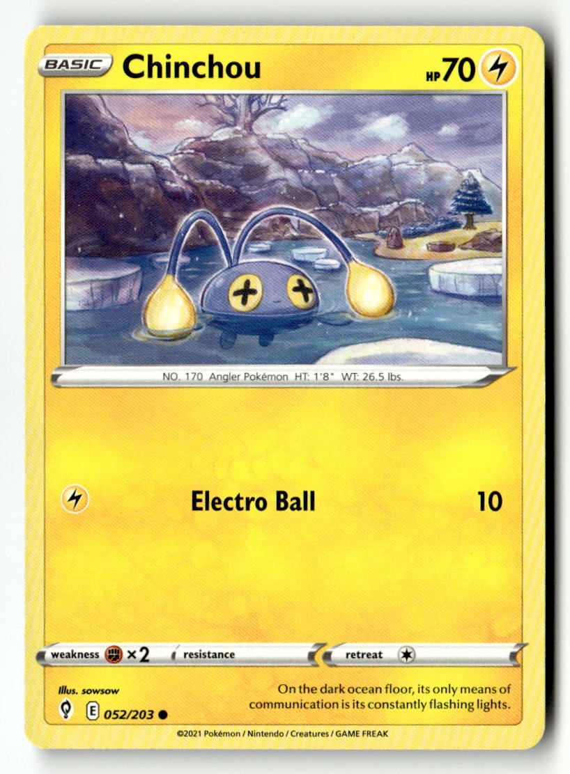 Chinchou - 052/203 - [SWSH07 - SWSH07: Evolving Skies]