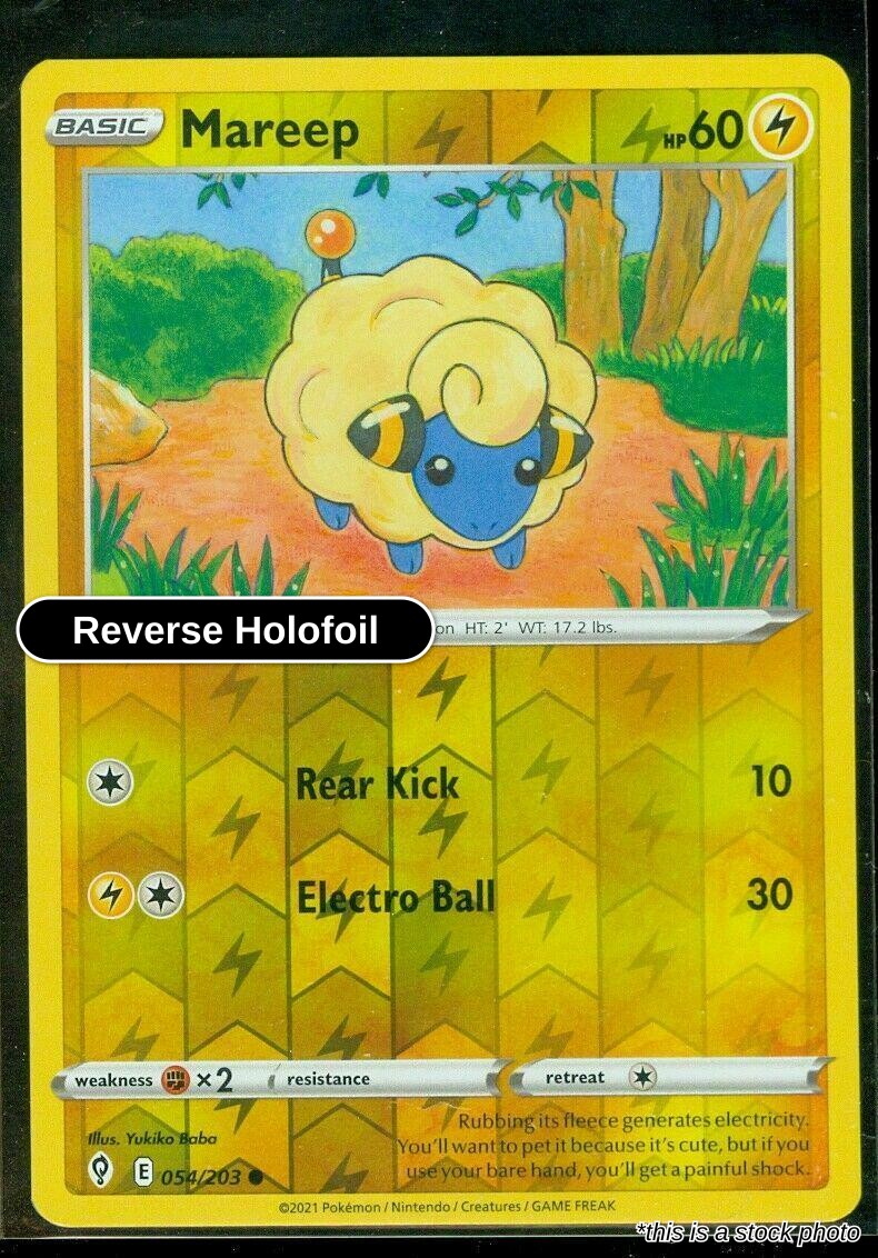Mareep - 054/203 - [SWSH07 - SWSH07: Evolving Skies] - Reverse Holofoil