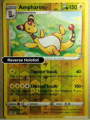 Ampharos - 056/203 - [SWSH07 - SWSH07: Evolving Skies] - Reverse Holofoil