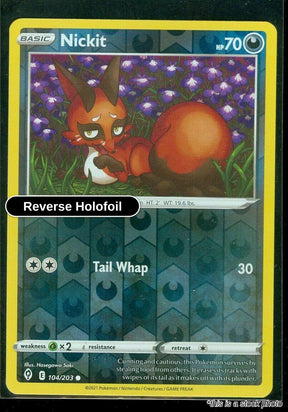 Nickit - 104/203 - [SWSH07 - SWSH07: Evolving Skies] - Reverse Holofoil