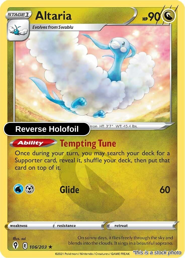 Altaria - 106/203 - [SWSH07 - SWSH07: Evolving Skies] - Reverse Holofoil