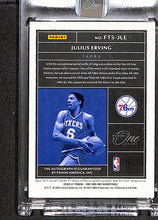 Load image into Gallery viewer, Julius Erving 2020-21 Panini One and One First-Team Signatures Green /5 #FTS-JLE
