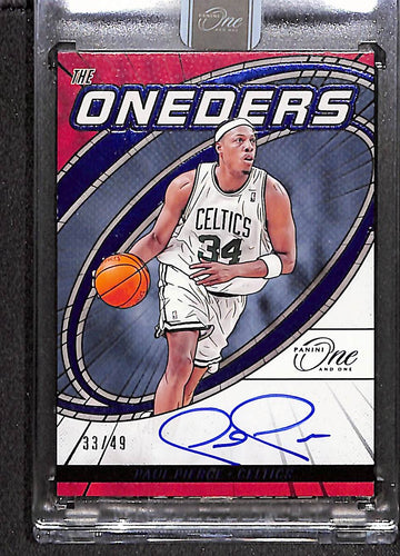 Paul Pierce 2023-24 Panini One and One The Oneders Signatures Blue /49 #TOS-PPC