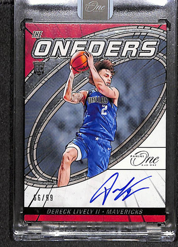 Dereck Lively II 2023-24 Panini One and One The Oneders Signatures /75 #TOS-DLV