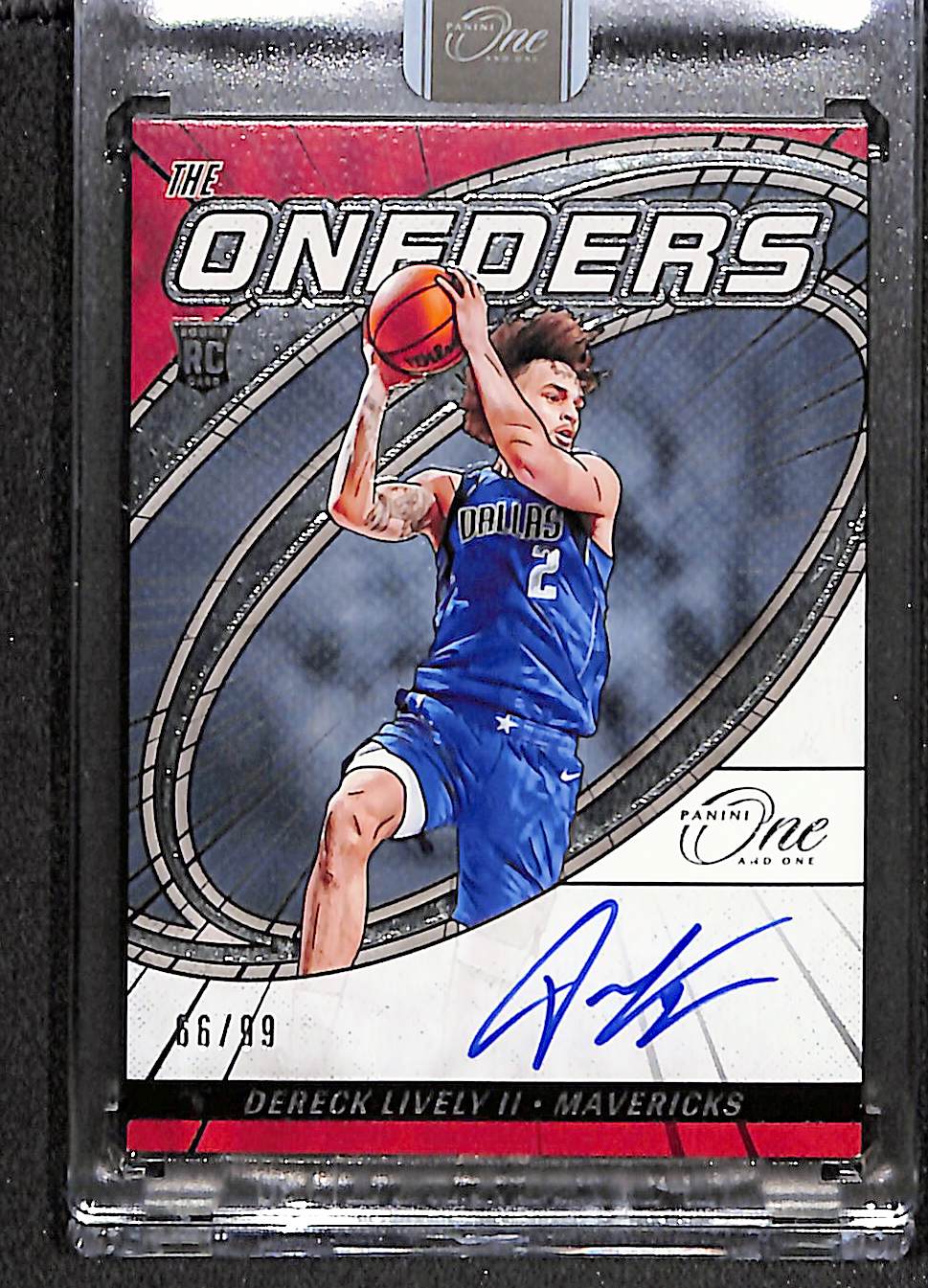 Dereck Lively II 2023-24 Panini One and One The Oneders Signatures /75 #TOS-DLV