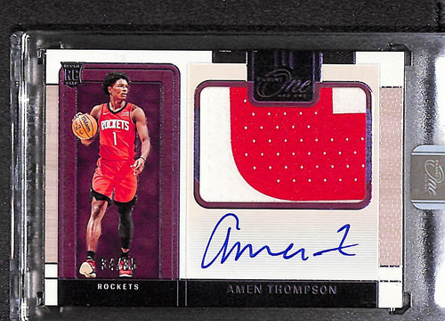 Amen Thompson 2023-24 Precision Rookie Jersey Autographs Purple /35 #PRJ-AMT