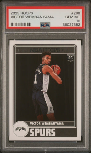 Victor Wembanyama 2023 Panini NBA Hoops #298 PSA 10