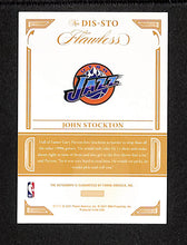 Load image into Gallery viewer, John Stockton 2020-21 Panini Flawless Distinguished Autos Ruby #DIS-STO #/15
