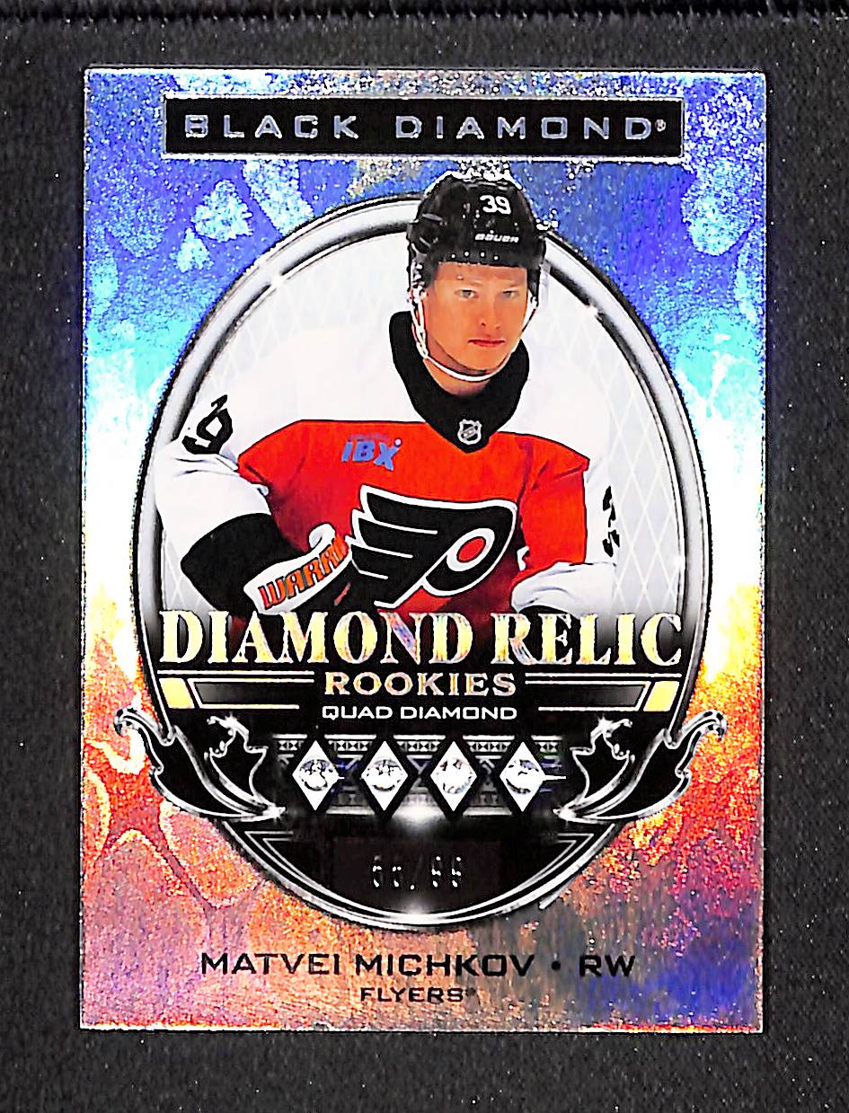 Matvei Michkov 2024-25 Black Diamond Diamond Relic Rookies #BDR-MM #/99