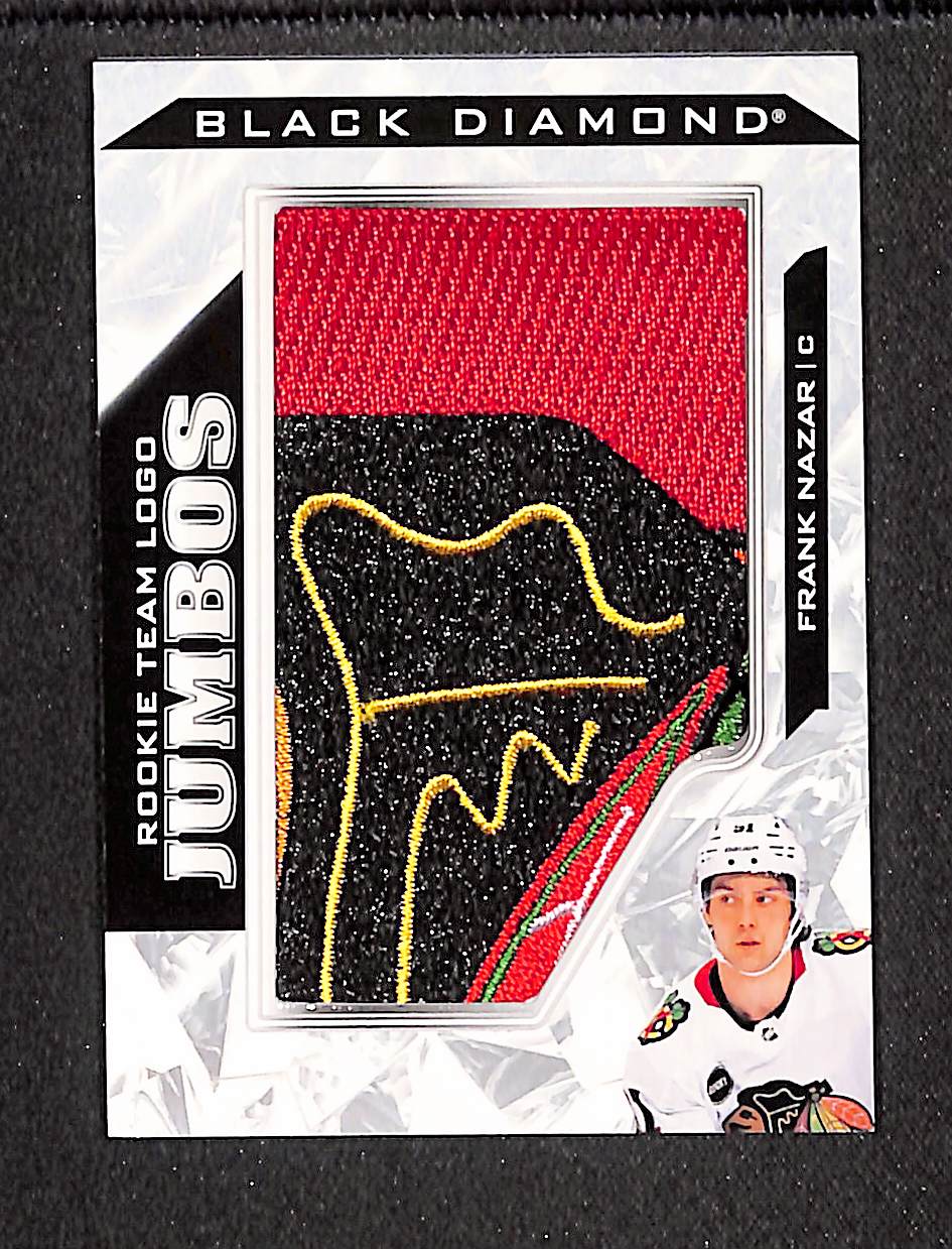 Frank Nazar 2024-25 Black Diamond Rookie Team Logo Jumbo Puzzle Patch #RTL-FN
