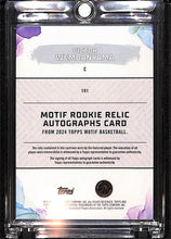 Load image into Gallery viewer, Victor Wembanyama 2023-24 Topps Motif Rookie Relics Pyrrol Scarlet #MRR-1 #/5
