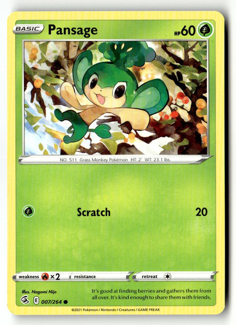 Pansage - 007/264 - [SWSH08 - SWSH08: Fusion Strike]