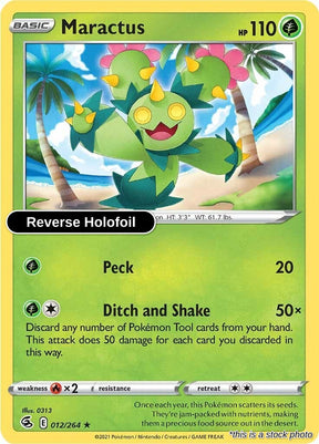 Maractus - 012/264 - [SWSH08 - SWSH08: Fusion Strike] - Reverse Holofoil