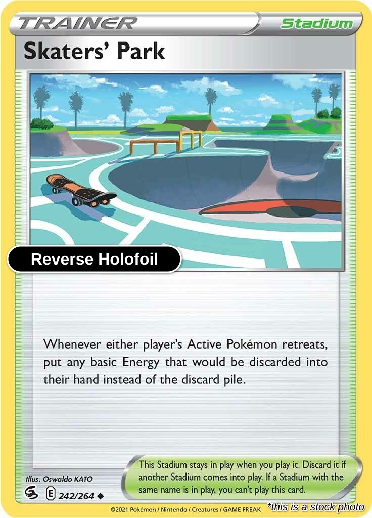 Skaters' Park - 242/264 - [SWSH08 - SWSH08: Fusion Strike] - Reverse Holofoil