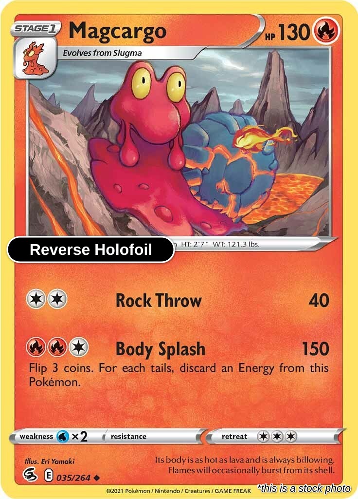 Magcargo - 035/264 - [SWSH08 - SWSH08: Fusion Strike] - Reverse Holofoil