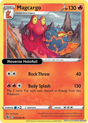 Magcargo - 035/264 - [SWSH08 - SWSH08: Fusion Strike] - Reverse Holofoil