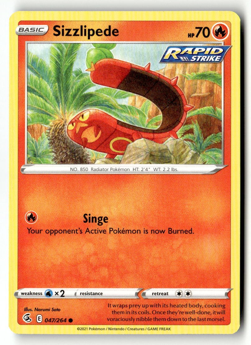 Sizzlipede (47) - 047/264 - [SWSH08 - SWSH08: Fusion Strike]