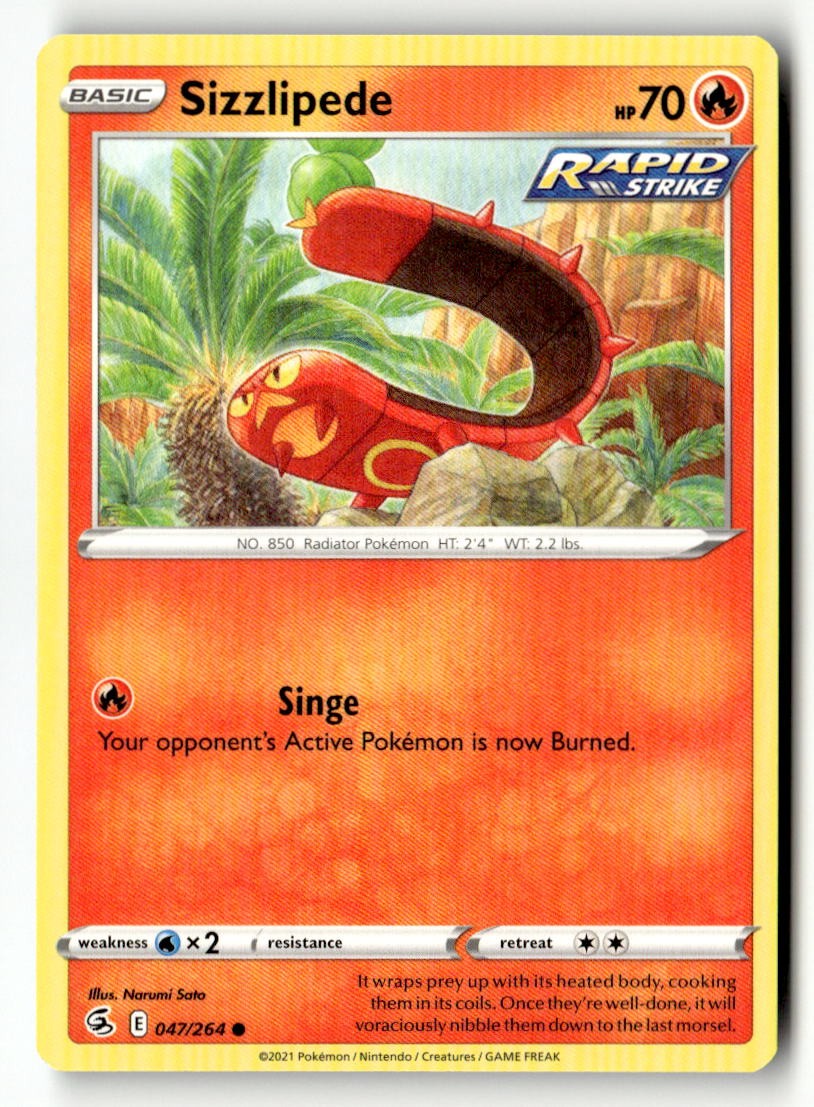 Sizzlipede (47) - 047/264 - [SWSH08 - SWSH08: Fusion Strike]