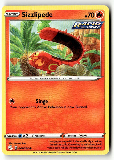 Sizzlipede (47) - 047/264 - [SWSH08 - SWSH08: Fusion Strike]
