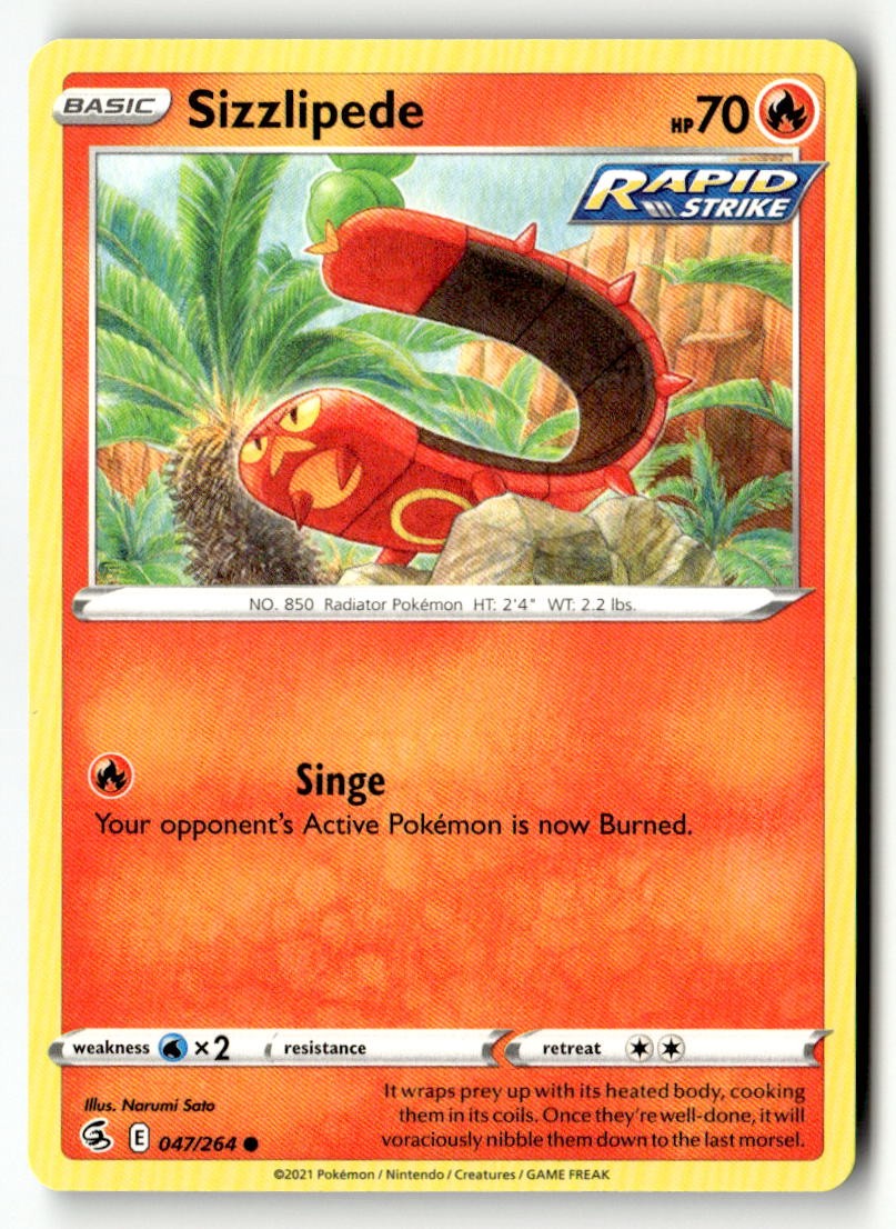 Sizzlipede (47) - 047/264 - [SWSH08 - SWSH08: Fusion Strike]
