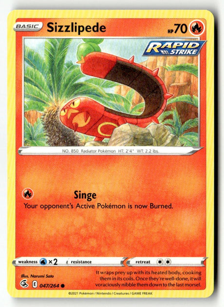 Sizzlipede (47) - 047/264 - [SWSH08 - SWSH08: Fusion Strike]
