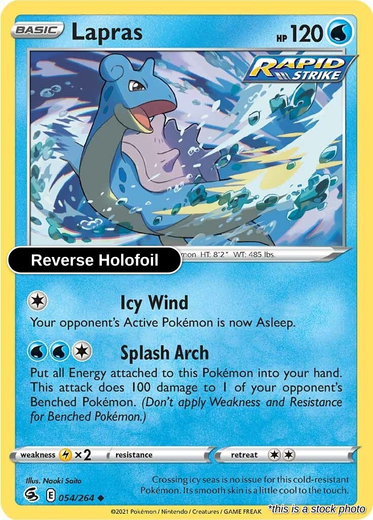 Lapras - 054/264 - [SWSH08 - SWSH08: Fusion Strike] - Reverse Holofoil