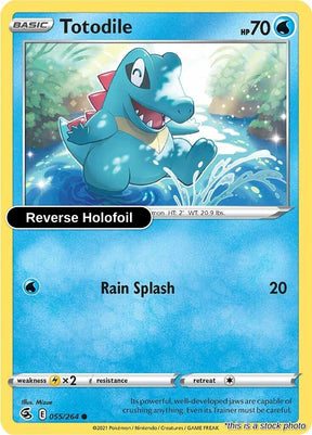 Totodile - 055/264 - [SWSH08 - SWSH08: Fusion Strike] - Reverse Holofoil