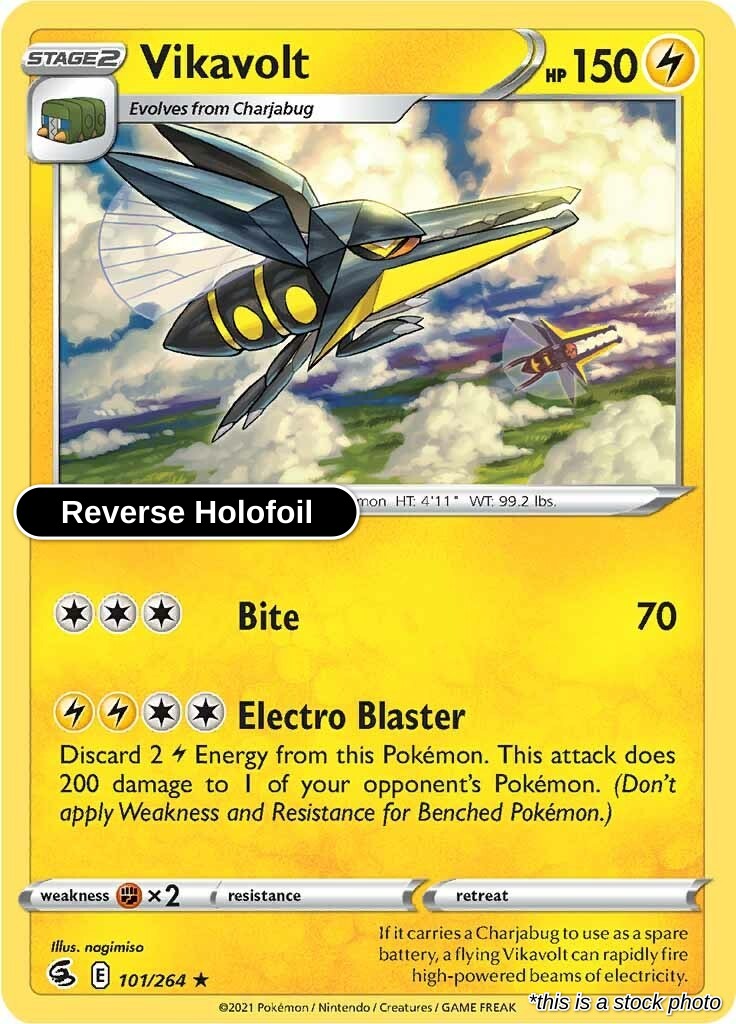 Vikavolt - 101/264 - [SWSH08 - SWSH08: Fusion Strike] - Reverse Holofoil