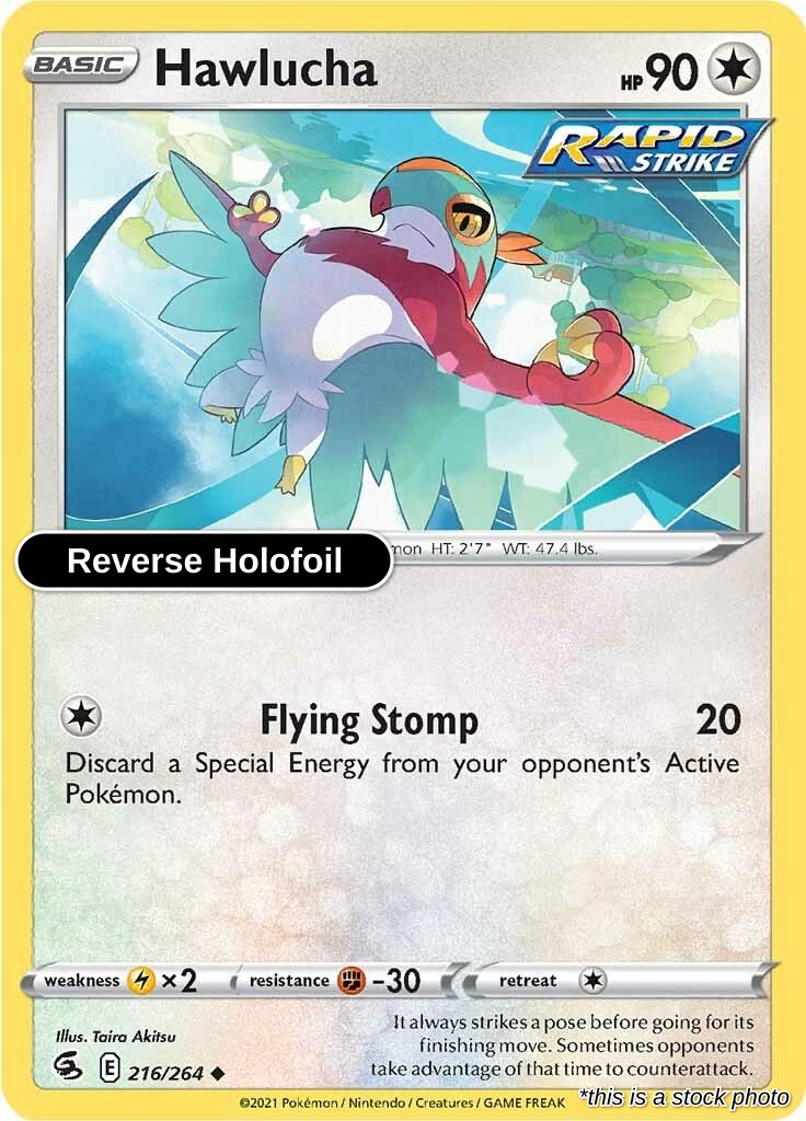 Hawlucha - 216/264 - [SWSH08 - SWSH08: Fusion Strike] - Reverse Holofoil