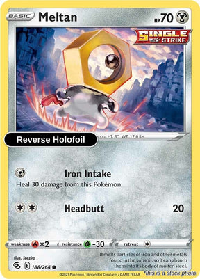 Meltan - 188/264 - [SWSH08 - SWSH08: Fusion Strike] - Reverse Holofoil