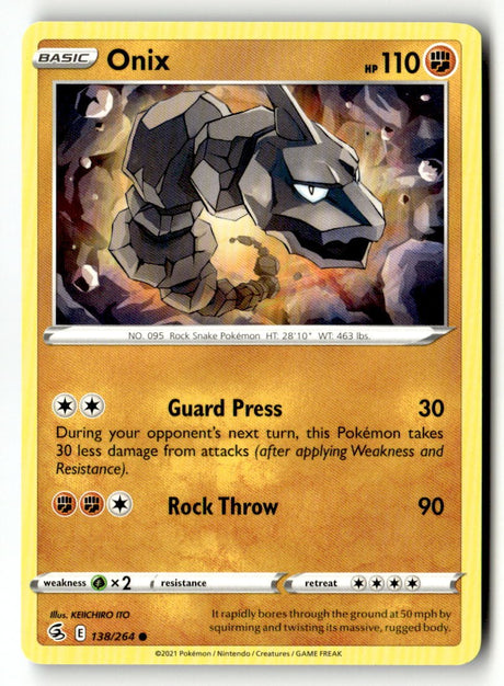 Onix - 138/264 - [SWSH08 - SWSH08: Fusion Strike]