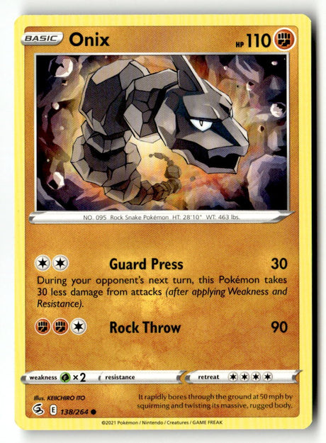 Onix - 138/264 - [SWSH08 - SWSH08: Fusion Strike]