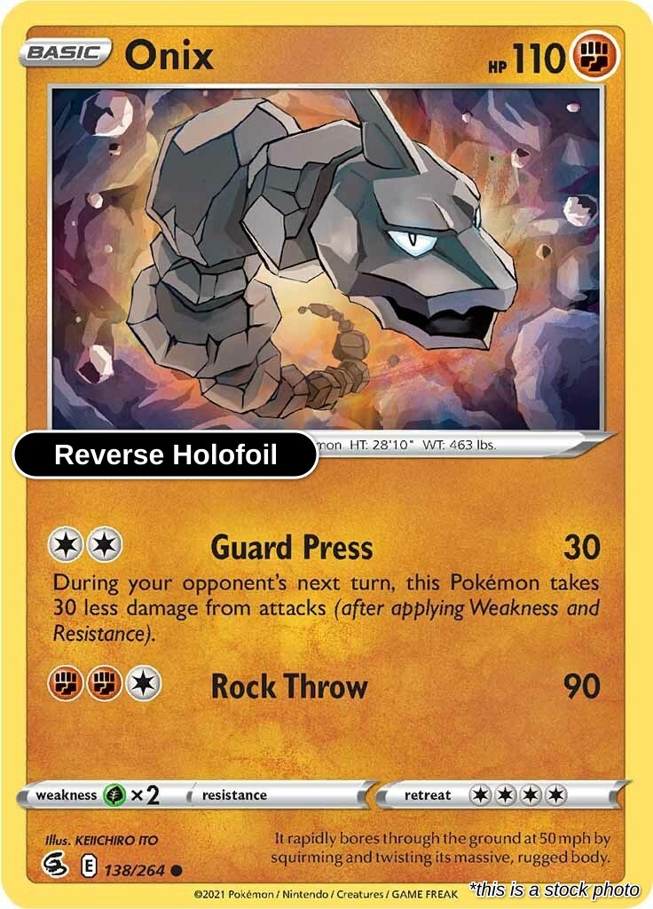 Onix - 138/264 - [SWSH08 - SWSH08: Fusion Strike] - Reverse Holofoil