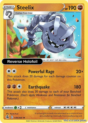 Steelix - 139/264 - [SWSH08 - SWSH08: Fusion Strike] - Reverse Holofoil