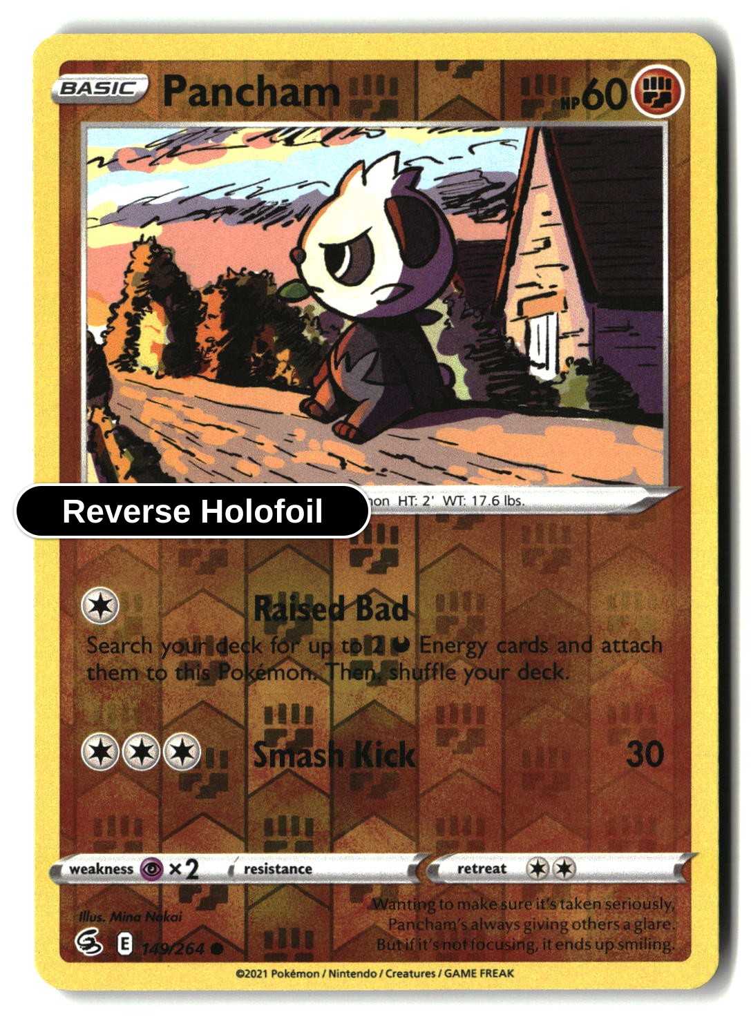 Pancham - 149/264 - [SWSH08 - SWSH08: Fusion Strike] - Reverse Holofoil