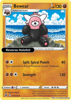 Bewear - 151/264 - [SWSH08 - SWSH08: Fusion Strike] - Reverse Holofoil