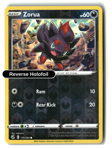 Zorua - 170/264 - [SWSH08 - SWSH08: Fusion Strike] - Reverse Holofoil
