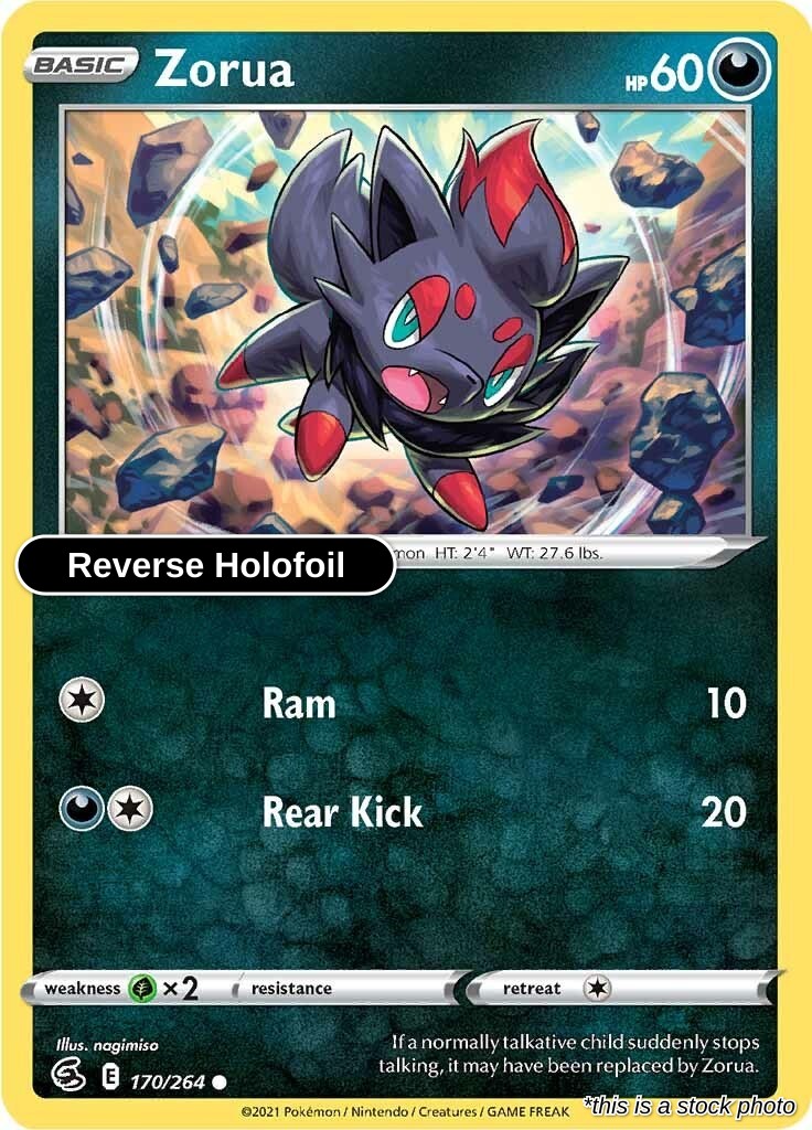 Zorua - 170/264 - [SWSH08 - SWSH08: Fusion Strike] - Reverse Holofoil