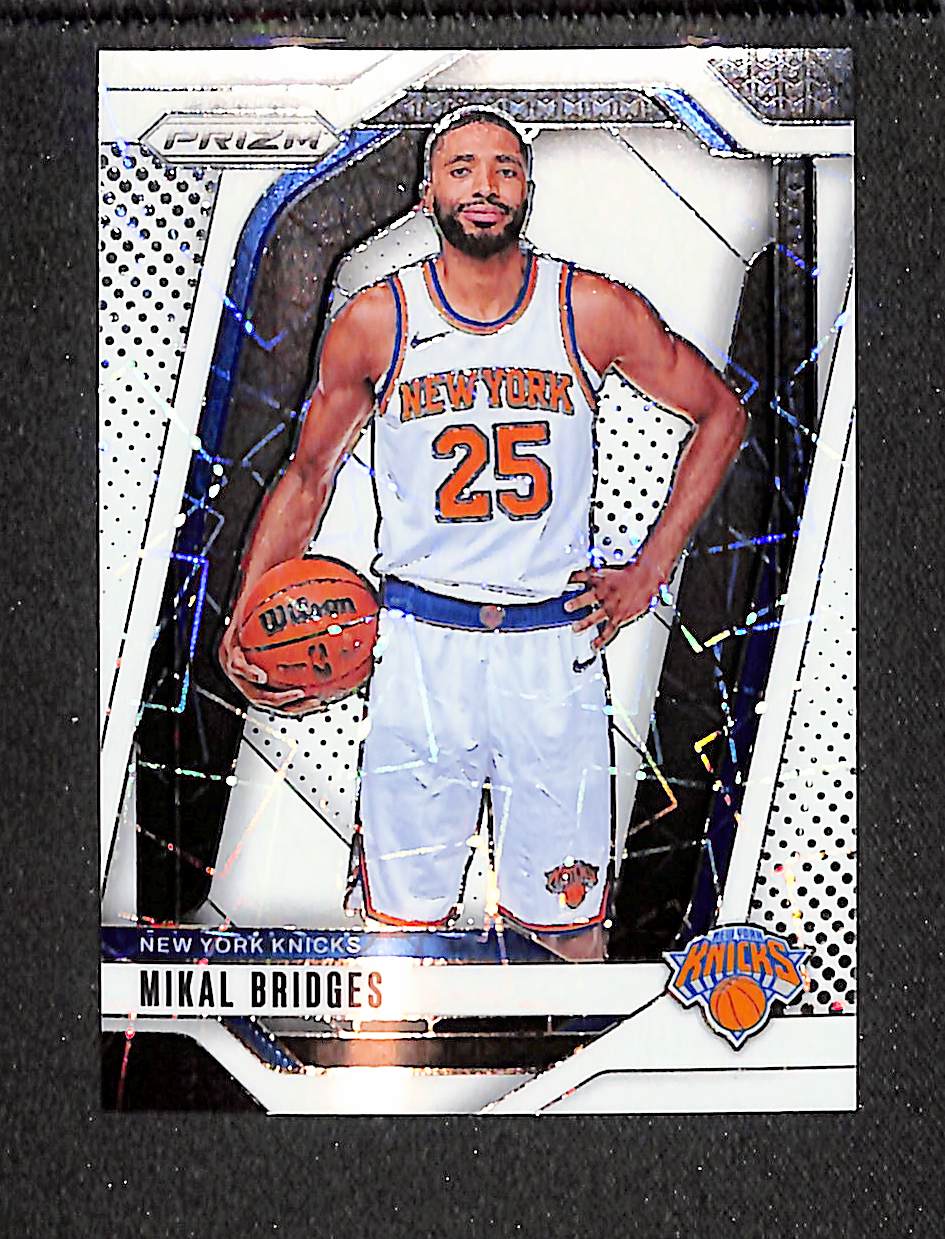 Mikal Bridges 2024-25 Panini Prizm Prizms White Lazer #15 #/275