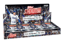 Load image into Gallery viewer, 2025 Topps Stadium Club Baseball Hobby Box
