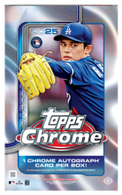 Load image into Gallery viewer, 2025 Topps Chrome Baseball Hobby Box
