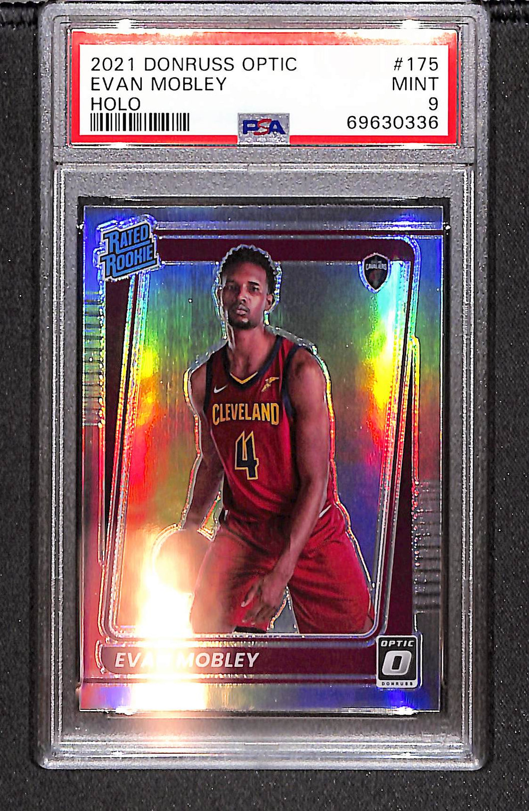 Evan Mobley 2021 Panini Donruss Optic Holo #175 PSA 9